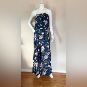 Sandiva Strapless Print Jumpsuit Size L